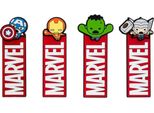 Erik Editores Marvel The Avengers Set Di 4 Segnalibri Rosso Rosso Taglia Unica