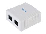 Equip 235114 Equip Aufputzdose Cat5E 2Xrj45 Utp Ral 9010 Reinweiß