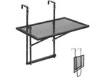 Tavolo Da Balcone Regolabile - Tavolo Pensile Tavolo Pieghevole Tavolo Pensile Da Balcone 61X41Cm - Design Salvaspazio Ottimizzato