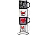 Erik Editores Set Di 4 Tazze Keith Haring Multicolore Multicolore Taglia Unica