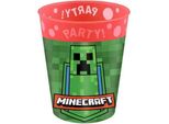 Bicchieri Di Plastica Pixel - Minecraft - 250 Ml - 4 Pz