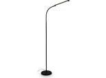 Briloner Mura Lampada Da Terra Led, Touch, Dimmerabile, Luce Bianca Calda, Orientabile, Nero, Ø21 X 170 Cm