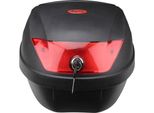 Top Case Valigia Nera 28L - Riflettore Rosso | Citomerx