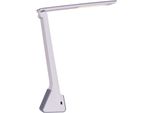 Näve LED Tischleuchte "Akku", Grau (Grau, Weiß), 1, H: 26Cm, 1 Stk., Leuchten, LED Tischleuchte