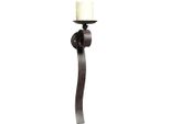 Wandkerzenhalter Ambiente Haus "Wandleuchter - Antikbraun 50Cm", Braun (Antikbraun), B:11Cm H:48Cm T:11Cm, Eisen, Kerzenhalter