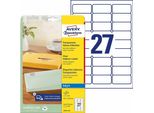 Avery Address Labels - Polyesteretiketten - Durchsichtig - 25 Stck. 27) (J4721-25)