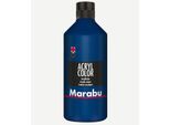 Marabu Colore Acrilico Acryl Color 500 Ml Blu Scuro 053