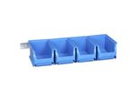 Allit 457072 Set Di Contenitori Aperti Profiplus 3/5 Blu