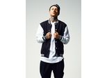Urban Classics - Giacca College 2-TONE Nero / Bianco - L