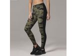 Urban Classics Donna - Leggings A Righe Camo In Legno Camo - S