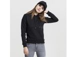 Urban Classics TB1524 | Felpa Con Cappuccio Da Donna Con Polsini A Coste - Colore: Nero - Taglia: Xs