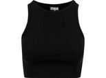 DáMské TíLko Urban Classics Ladies Cropped Rib Top Nero - S