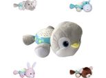 Lorelli Luce Notturna Peluche Proiettore Starlight Ninna Nanne Suoni Natura In Grigio