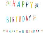 Amscan Lettera Ghirlanda Coriandoli 18 Compleanno 180 Cm Carta