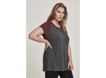 Urban Classics - Donna - Raglan Tee A Contrasto Antracite/Rossetto - S