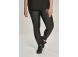 Urban Classics Donna - Leggings A Vita Alta In Lederimitat - Xl