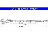 Ate 24.3728-3201.2 - Oe 41510 07100 Cavo Frizione Per Picanto (Sa)