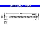 Ate 24.5123-0240.3 - Oe 220 420 01 48 Tubo Freno Per Classe S (W220), Classe S (C215)