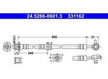 Ate 24.5266-0601.3 - Oe 46210 JD000 Tubo Freno Per Qashqai +2 I (J10), Qashqai Ii (J11)