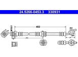Ate 24.5266-0453.3 - Tubo Freno Oe 46210 5M405 Per Almera Ii (N16)