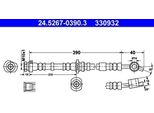 Ate 24.5267-0390.3 - Oe 46210 2F001 Tubo Freno Per Primera (P11)