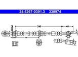 Ate 24.5267-0391.3 - Oe 46210 2F002 Tubo Freno Per Primera (P11)