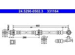 Ate 24.5290-0502.3 - Tubo Freno Oe 46210 8H300 Per X-Trail (T30)