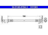 Ate 24.5140-0194.3 - Oe 7H0 611 776 B Tubo Freno Per T5, T6