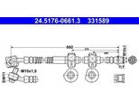 Ate 24.5176-0661.3 - Tubo Freno Oe 39041652 Per Cascada (W13)