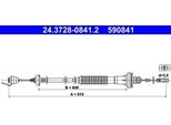 Ate 24.3728-0841.2 - Cavo Frizione Oe 2150 X4 Per 206 Cc (2D), 206 (2A/C), 206 Sw (2E/K), 206 Van