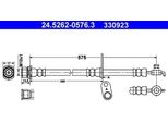 Ate 24.5262-0576.3 - Tubo Freno Oe 90947 02D23 Per Avensis (T25), Corolla (E12), Corolla Verso (E12)