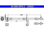 Ate 24.5262-0575.3 - Tubo Freno Oe 90947 02D22 Per Avensis (T25), Corolla (E12), Corolla Verso (E12)