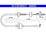 Ate 24.3728-0822.2 - Cavo Frizione Oe 2150 H1 Per 306