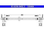 Ate 83.6236-0402.3 - Tubo Freno Oe 6K9 611 776 Per Inca (6K), Caddy Ii (9K)