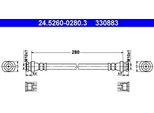Ate 24.5260-0280.3 - Tubo Freno Oe 90947 02921 Per Corolla (E10), Corolla (E11)