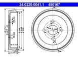 Ate 24.0220-0041.1 - Oe 42431 52021 Tamburo Del Freno Per Yaris (P1), Yaris Verso (P2)