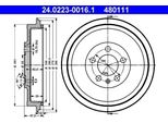 Ate 24.0223-0016.1 - Oe 1J0 609 617 B Tamburo Del Freno Per Octavia I (1U), Roomster (5J)