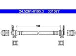 Ate 24.5261-0195.3 - Tubo Freno Oe 90947 W2010 Per Yaris (P9)