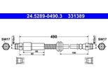 Ate 24.5289-0490.3 - Tubo Freno Oe 2K0 611 775 T Per Caddy Iii (2C, 2K)