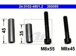 Ate 24.0102-4801.2 Set Boccole Di Guida, Pinza Freno Oe Compatibile Con Arosa, Cordoba, Ibiza, Toledo, Golf Iii, Lupo, Polo 6N, Polo 6V, Vento