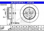 Ate 24.0112-0714.1 - Oe 42431 42060 Disco Freno Per Rav 4 Iii (A3), Rav 4 Iv (A4)