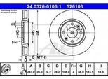 Ate 24.0326-0106.1 - Disco Freno Oe 4246 L8 Per 406