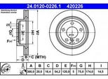 Ate 24.0120-0226.1 - Oe 34 21 6 782 605 Disco Freno Per Z4 (E89)