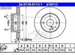 Ate 24.0118-0113.1 - Oe NA01 33 25X Disco Freno Per 323 (Ba), MX-5 I (Na)