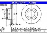 Ate 24.0122-0253.1 - Oe 43512 35280 Disco Freno Per 4 Runner