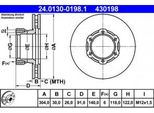 Ate 24.0130-0198.1 - Oe 668 421 01 12 Disco Freno Per Vario, Vario (B670)