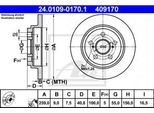 Ate 24.0109-0170.1 - Oe 42431 52150 Disco Freno Per Urban Cruiser (P1)
