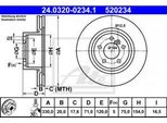Ate 24.0320-0234.1 - Oe 34 20 6 790 362 Disco Freno Per X3 (F25), X4 (F26)