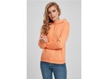 Urban Classics TB1524 | Felpa Con Cappuccio Da Donna Con Polsini A Coste - Colore: Papaya - Taglia: Xs