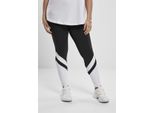 DáMské Leginy Urban Classics Donna Arrow Leggings A Vita Alta Nero/Bianco - Xs